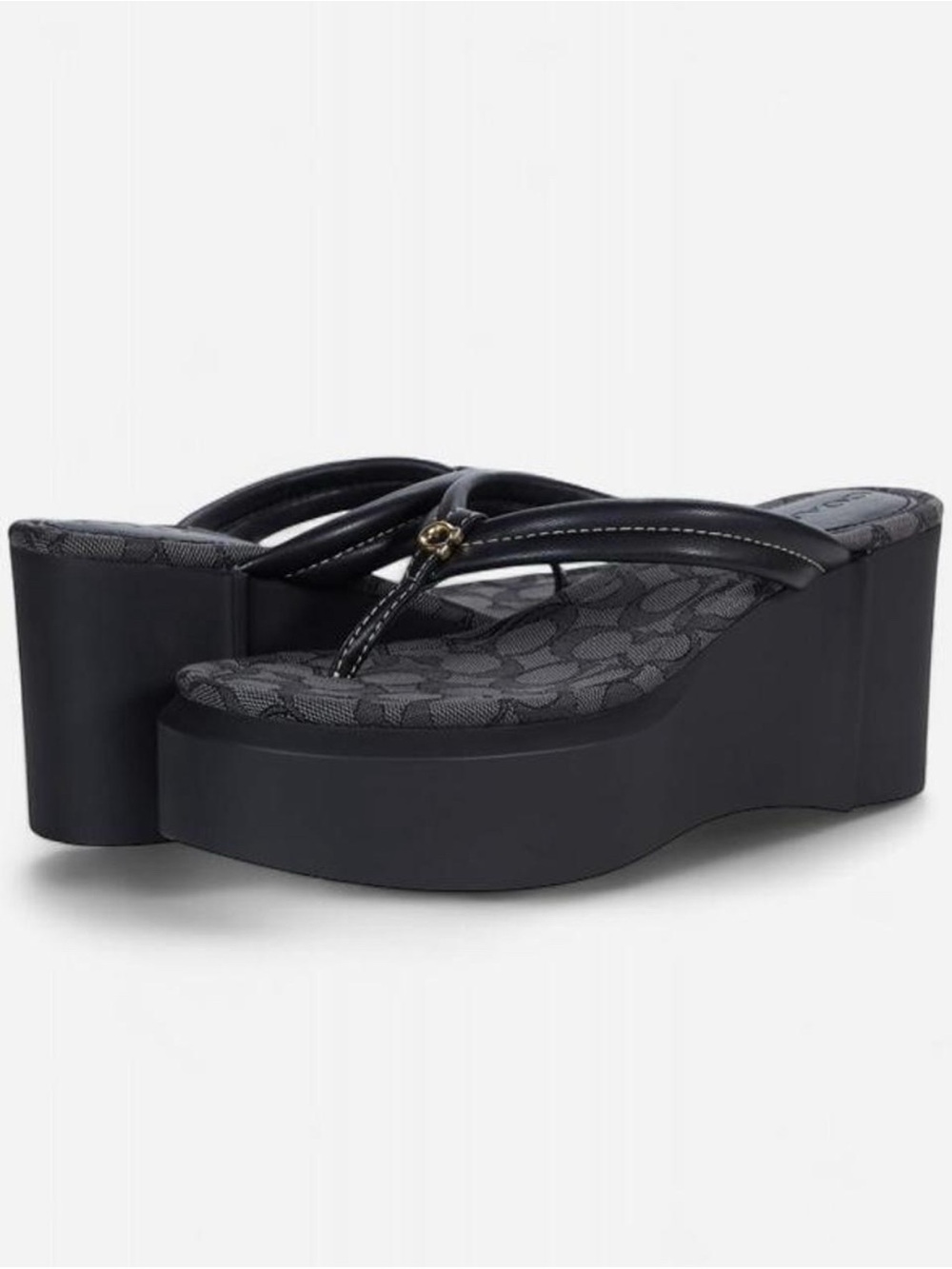Coach Franki Flip-Flop Black
